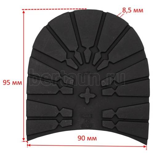 Набойка № 151 DUNLOP (ТАНК)  р. 45-46  8 мм черный  