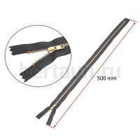 МОЛНИЯ №197 неразъемная д/платьев металл ЗОЛОТО Т3 50см серый