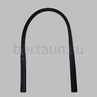 Ручки сумочные 75 см крепл.УЗКОЕ №(100% PU) Б-812 черный мат рифленый (кирза) 
