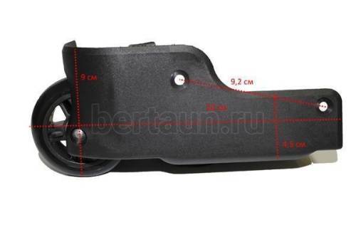 Колесо № 53 д/чемодана Угловое перфорированное  ЮДЖ