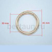 Кольцо-карабин №19 d30 F мм  золото