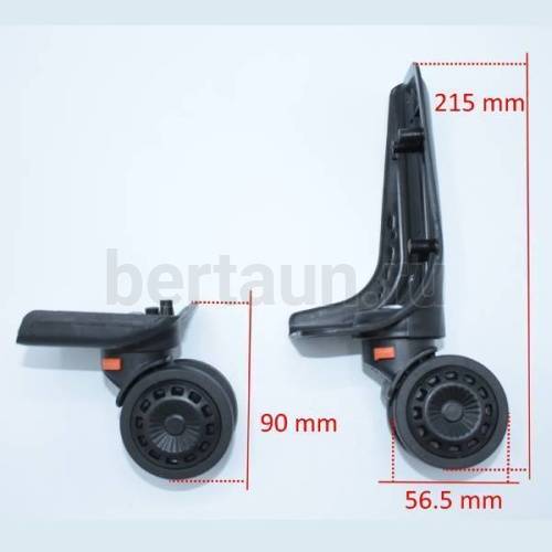 Колесо №105 д/чемодана СЪЕМНЫЕ  FK 13# (комплект из 4шт)