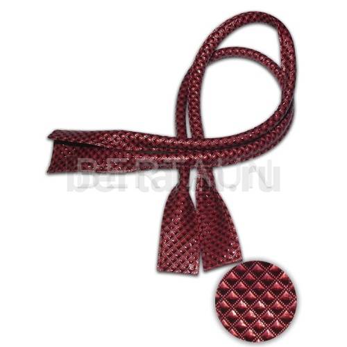 Ручки сумочные готовые 65см № 55 полиурет. розовый ромб ЛАК