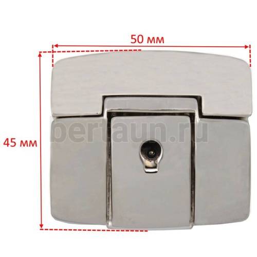 Замок портфельный №163 С155 BERT никель