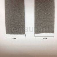 Лента  " липучка " 25мм. т. серый