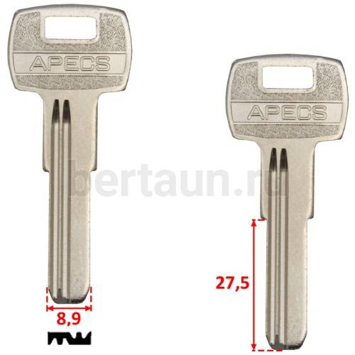 Заг.для ключ. APECS K-1  2P  E-491 №327