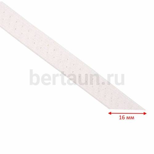 Резинка босоножная 16 мм. белая ИТАЛИЯ