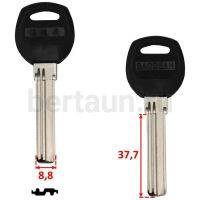 Заг.для ключ. BAODEAN 3 пазы  левый верт.38мм.№380