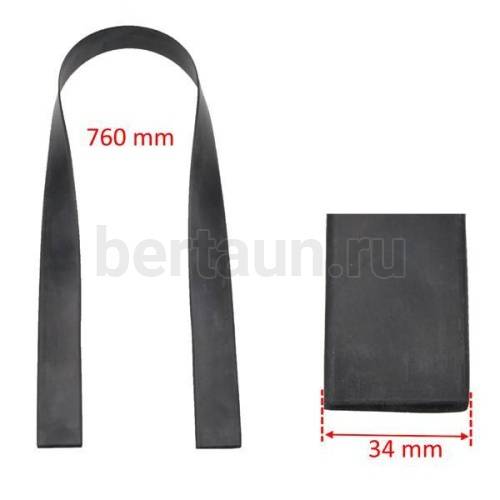 Обтяжка для подошвы (кедовая обувь) гладкая 800 PLAIN RAND 3.4*76 см черная