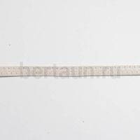 Резинка босоножная в кожаной оплетке  6 мм тем.бежевая цв. № 4  Италия