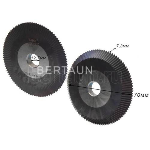 Запчасть №71 Фреза угловая 100Е1/100G № 0011В 70*7,3**12,7*100Т*40 черная 16502-8