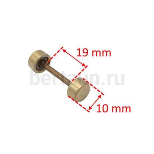 Ручкодержатель №50 штанга-гантелька для сумок 19F мм антик