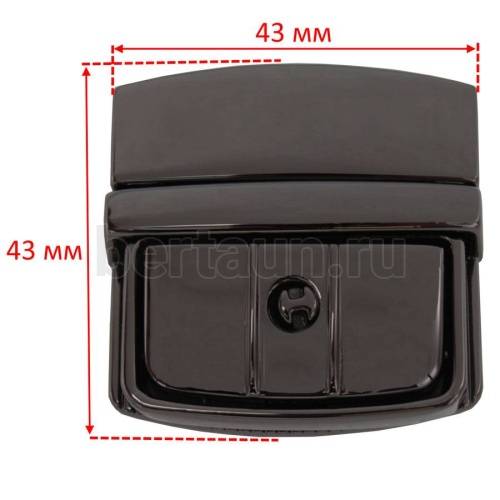 Замок портфельный №170 С072-1 BERT тем.никель