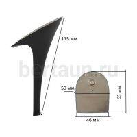 Каблуки №  29 LY 9206 черный лаковый (высота 11,5 см)