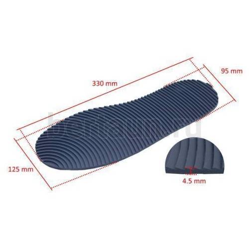 Подошва №  6 PAN 285 профилактика 4,5 мм синяя