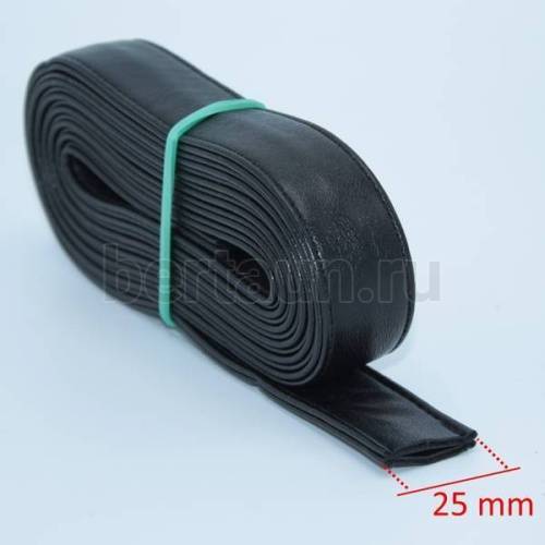 Ручки сумочные ПЛОСКИЕ № 71 2,5см*2м (PU 100%) S-TR-NGX911-P (Б-5267) черный мат