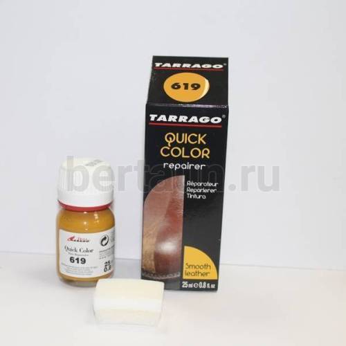 Тарраго № 33 (TDC83) 619 Краска д/кожи.QUICK COLOR 25 мл желт.охра