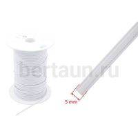 Резинка   5 мм башмачная (белая ) Италия 