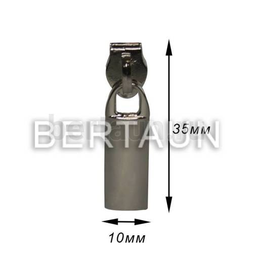 Замок-бегунок № 30 на спир. Т7 арт.5122 LT без фикс. никель