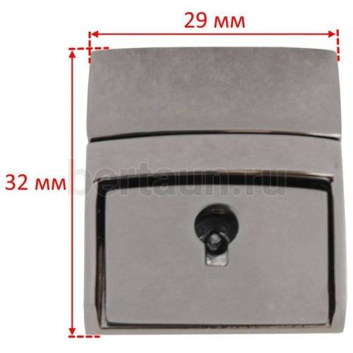 Замок портфельный №148 C167 BERT тем.никель 