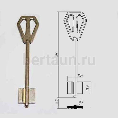 Заг.для ключ. М-ЛОК-2  DV2029  № 407 