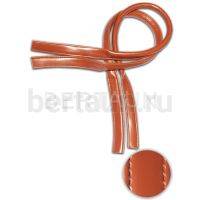 Ручки сумочные 65 см КОРОТКИЕ УЗКИЕ №146 полиурет кирпичн, гл. блеск