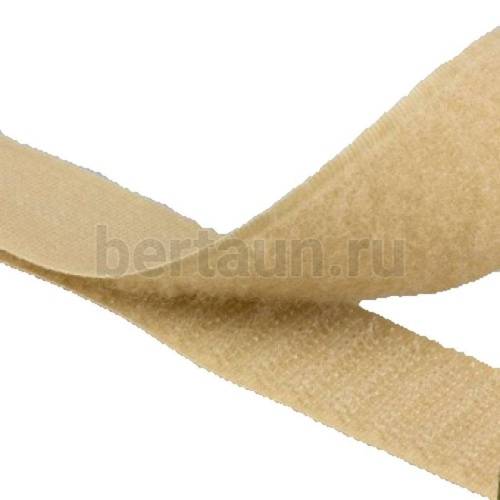 Лента  " липучка " 25 мм. бежевая