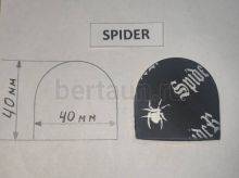 Распродажа WB № 10 SPIDER (ПАУК) набойка без гвоздя на кожаной основе TG - 5 черн.