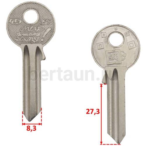 Заг.для ключ. U  5 U5D_U5D_UL050_UNL5 _Универсал (2.0mm)англ. ящ 83 (5864)№161