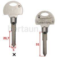 Заг.для ключ. КРЕСТ APEX _U1X_Universal APEX mini (короткий) №123