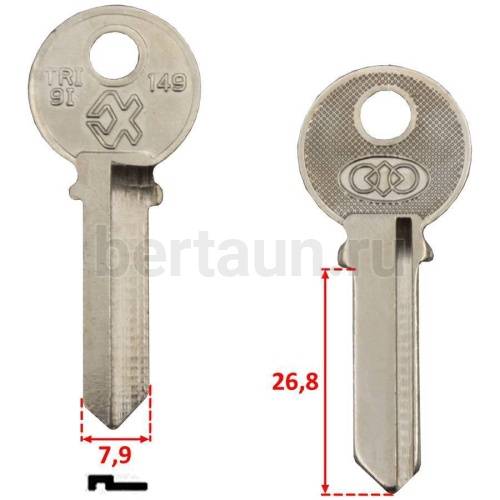 Заг.для ключ. TL 5R  _TRI9I_TR6_TL5R_TRC51L №154_TriCircle англ№154