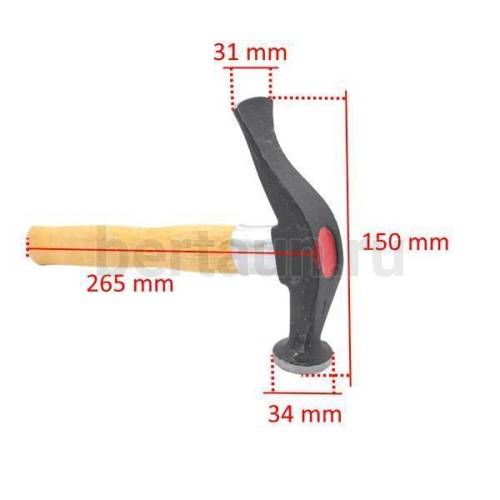 Инстр. №  4 Молоток сапожный №1 ИТАЛИЯ (7046/514)