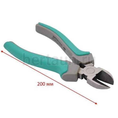Инстр. № 74  Кусачки боковые 200 мм с изол. ручками 2-х комп. "РАДИАНТ"