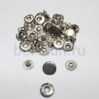 Кнопка №61 D 12,5 мм  ALFA  (1000  шт/уп) никель 