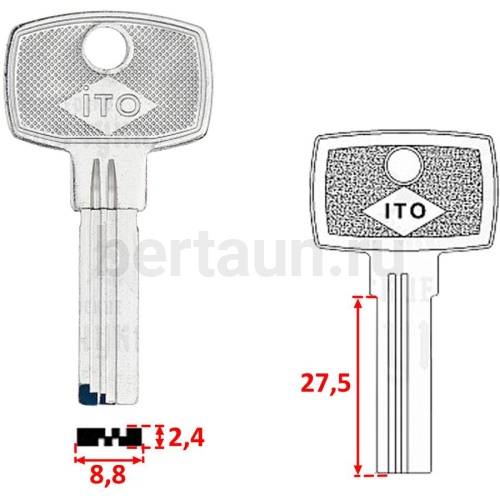 Заг.для ключ. ITO  ЯРДАНИЙ - 1 №205