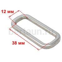 Рамка № 40 щель квадратная 38,7 мм   PD 089 (7391) никель