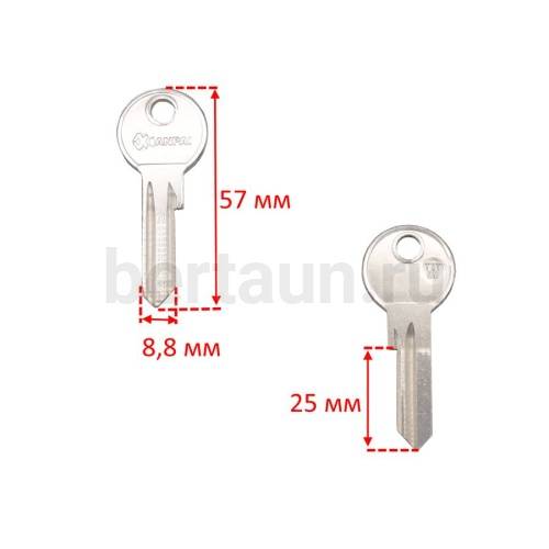 Заг.для ключ. TIT-8D Титан 2п 26мм англ англ № 489 