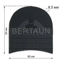 Набойка №20161  BAOMA арт.B105 черный 6,5 мм