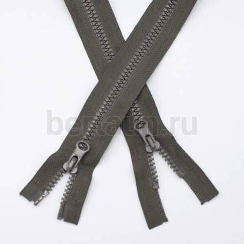 МОЛНИЯ №138 курточная 2 замка ТРАКТОР Т5 Прибалтика 100 см тем.хаки