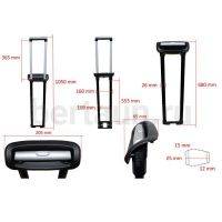 Ручка телескоп. д/чемодана №164  FSD СС2*26   66 см