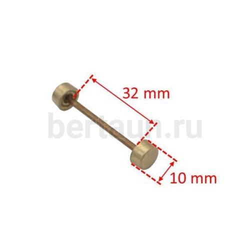 Ручкодержатель №17 штанга-гантелька для сумок 32F мм антик