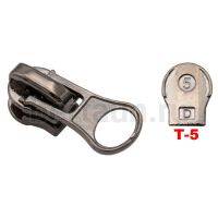 Замок-бегунок № 41 Т5 спираль потайной ОБРАТКА тем.никель