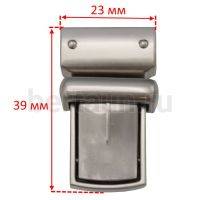 Замок портфельный №124 C154-1 BERT мат.никель