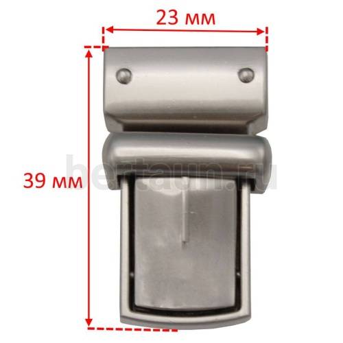 Замок портфельный №124 C154-1 BERT мат.никель