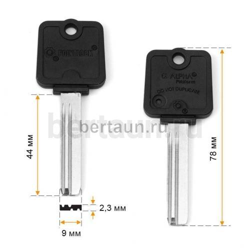 Заг.для ключ.PointLock ALPHA(APEX)AP-1D верт.  (D-236) BK-1  № 638 