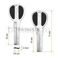 Заг.для ключ. MCM 2 паза (30 мм) под бронь Ксинпай (Н-257) круглая голова  №634