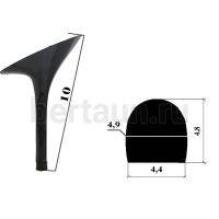 Каблуки № 119 LY 6387 черный лаковый.(высота 10 см)