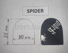 Распродажа WB №  7 SPIDER (ПАУК) набойка без гвоздя на кожаной основе TG - 3 черн
