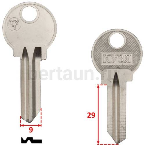 Заг.для ключ. TY - 1  №274