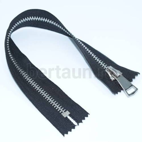 МОЛНИЯ №181 МЕТАЛЛ Т8 для сапог никель 32 см черн  GM